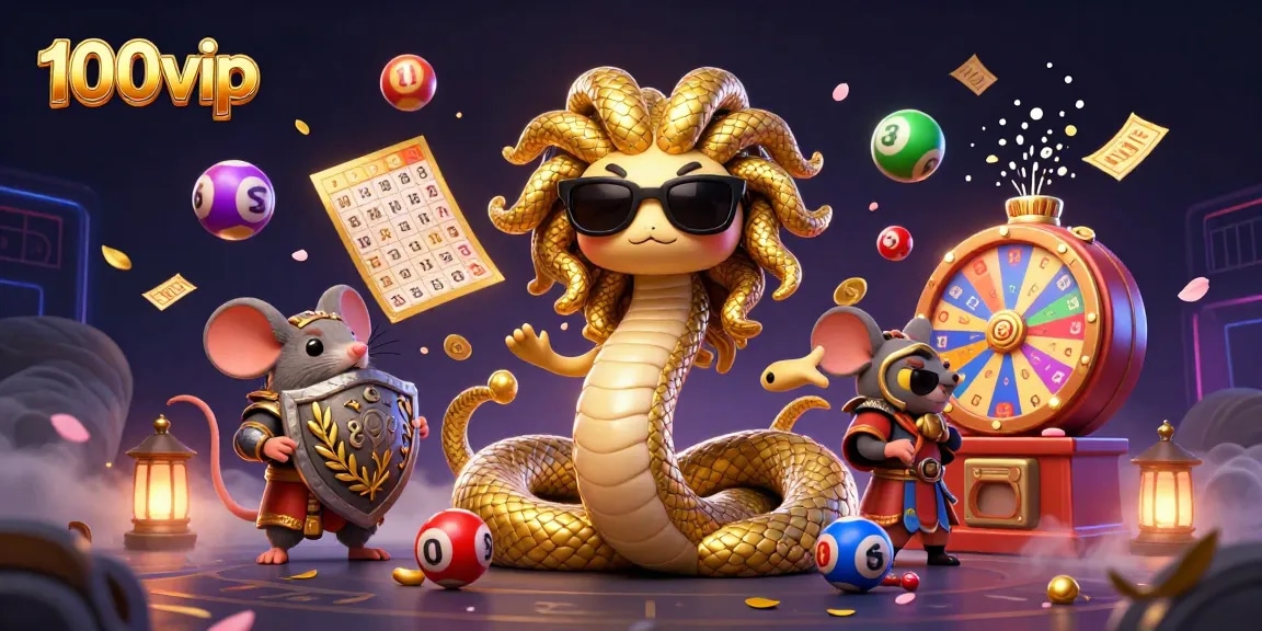 Engage with 100vip's lively 3D casino world, featuring lottery elements and dynamic gaming fun!