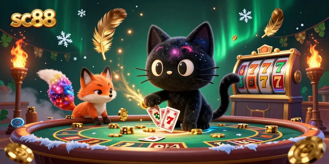 Experience sc88's cosmic casino adventure with enchanting characters and vibrant gaming elements.
