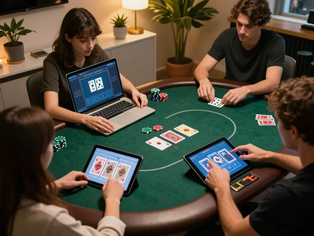 Engaging online poker game on ee88go, showcasing strategic gameplay with cards and chips.