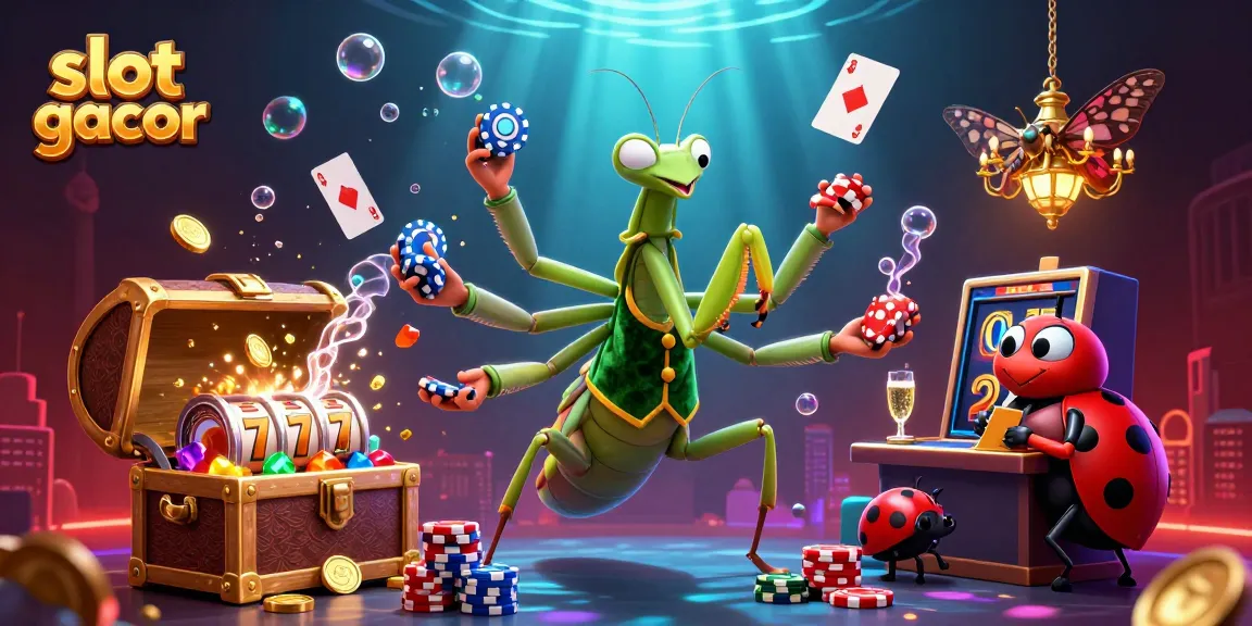 Experience the excitement of slot gacor with dynamic characters and vibrant casino elements.