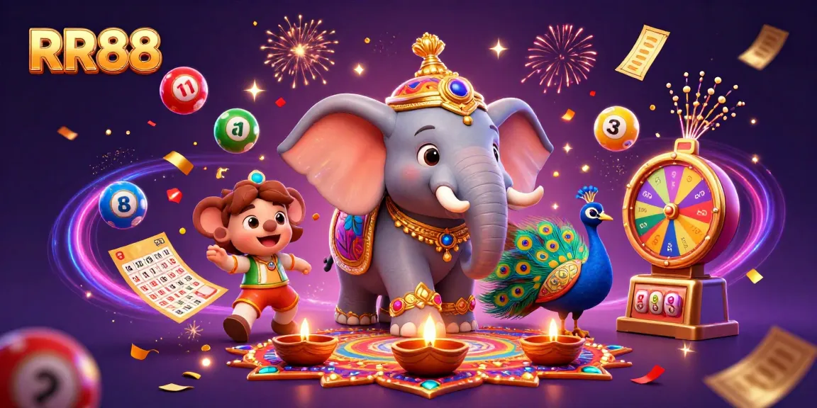 Experience dynamic gaming moments at RR88 with colorful elements and festive characters.