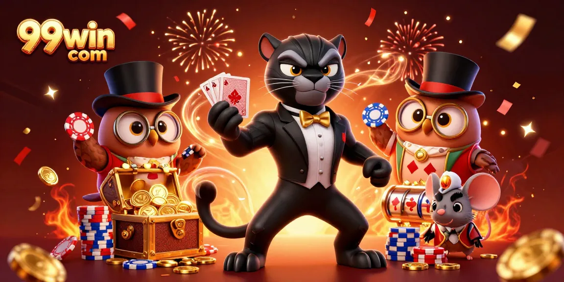 Experience thrilling gameplay at 99win com with vibrant slot machines and exciting card games in a stunning 3D scene.