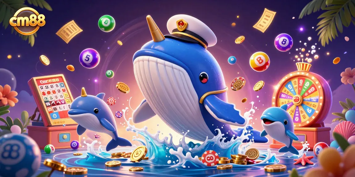 Experience thrilling gameplay at cm88 with vibrant casino elements and a whimsical underwater scene.