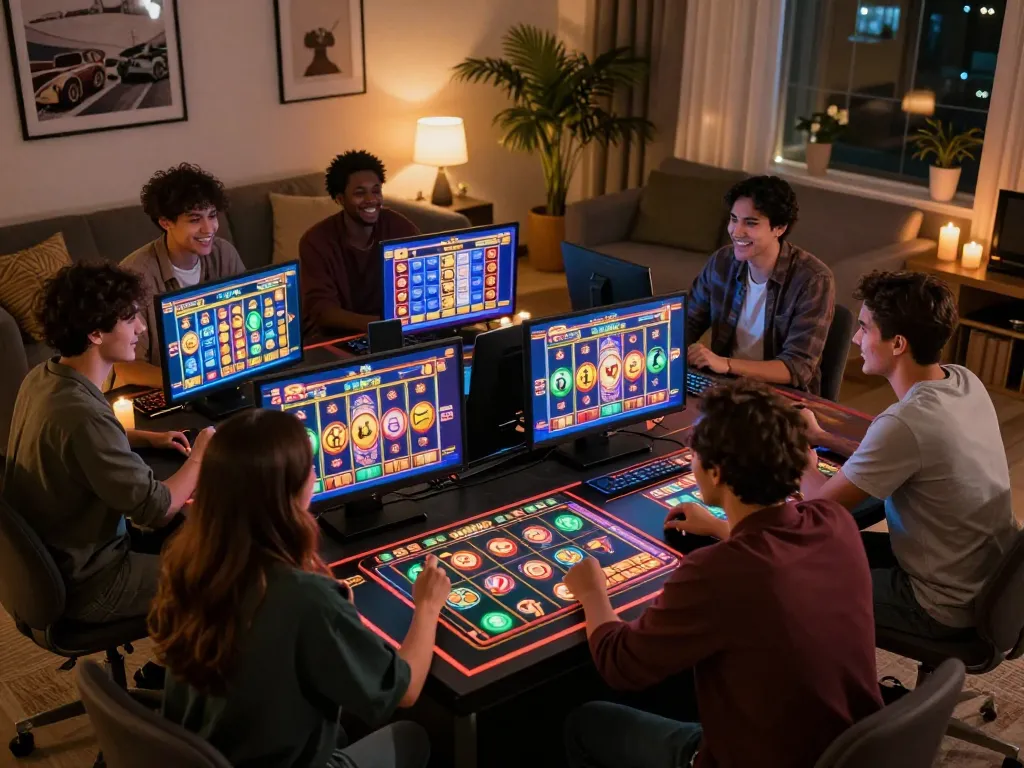 Experience the thrill of KWIN online slots with friends in a cozy home setting
