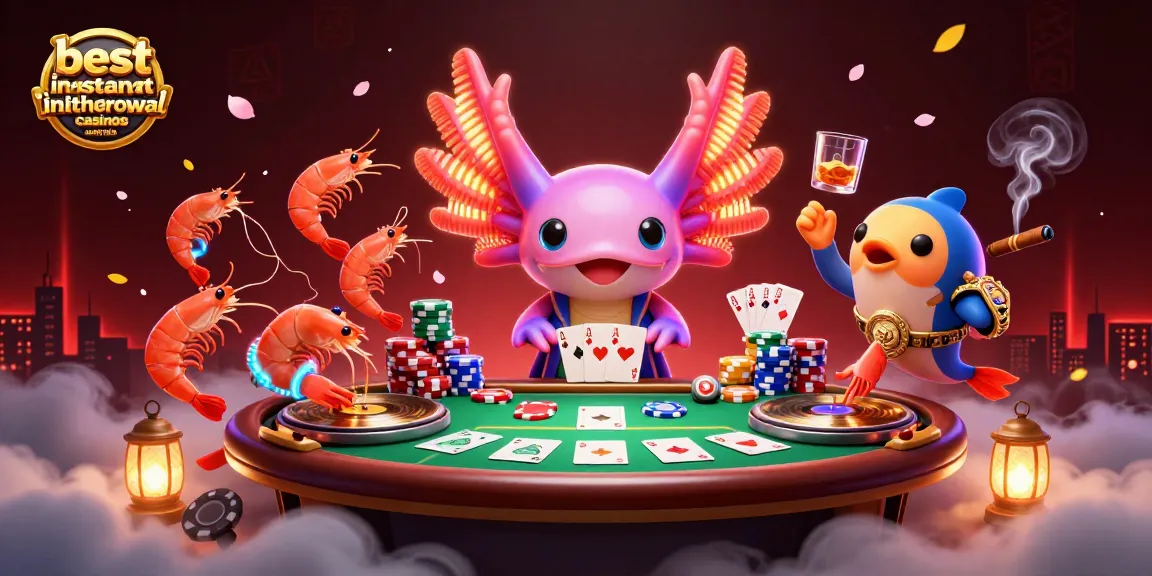 Experience the excitement with the best instant withdrawal casinos Australia featuring vibrant underwater characters.