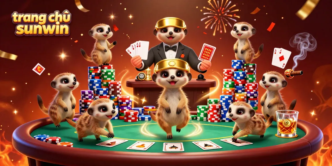 Experience the excitement at trang chủ sunwin with 3D meerkats running a vibrant casino!