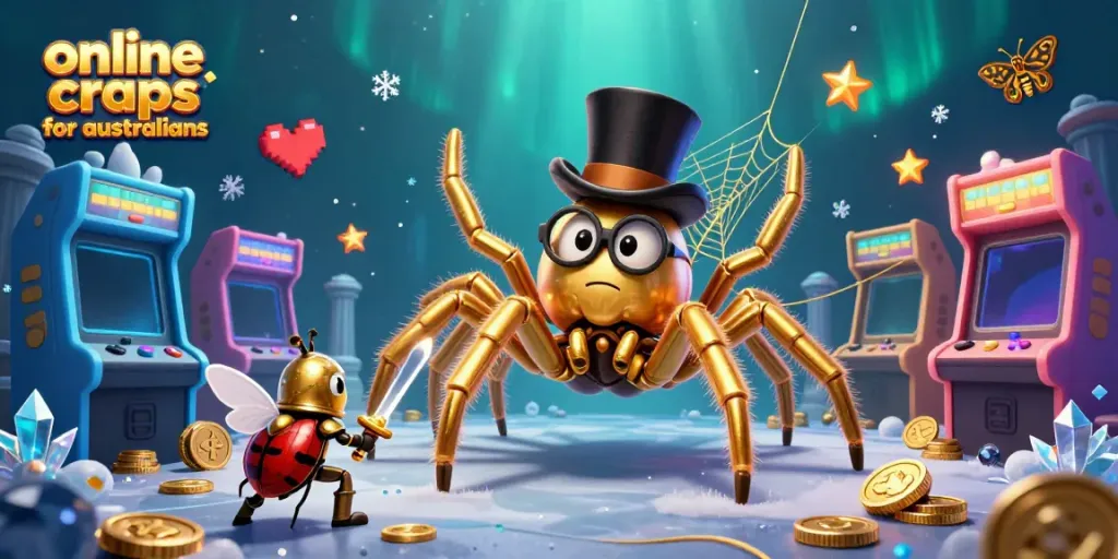 Experience online craps for australians with 3D characters in a vibrant casino setting.