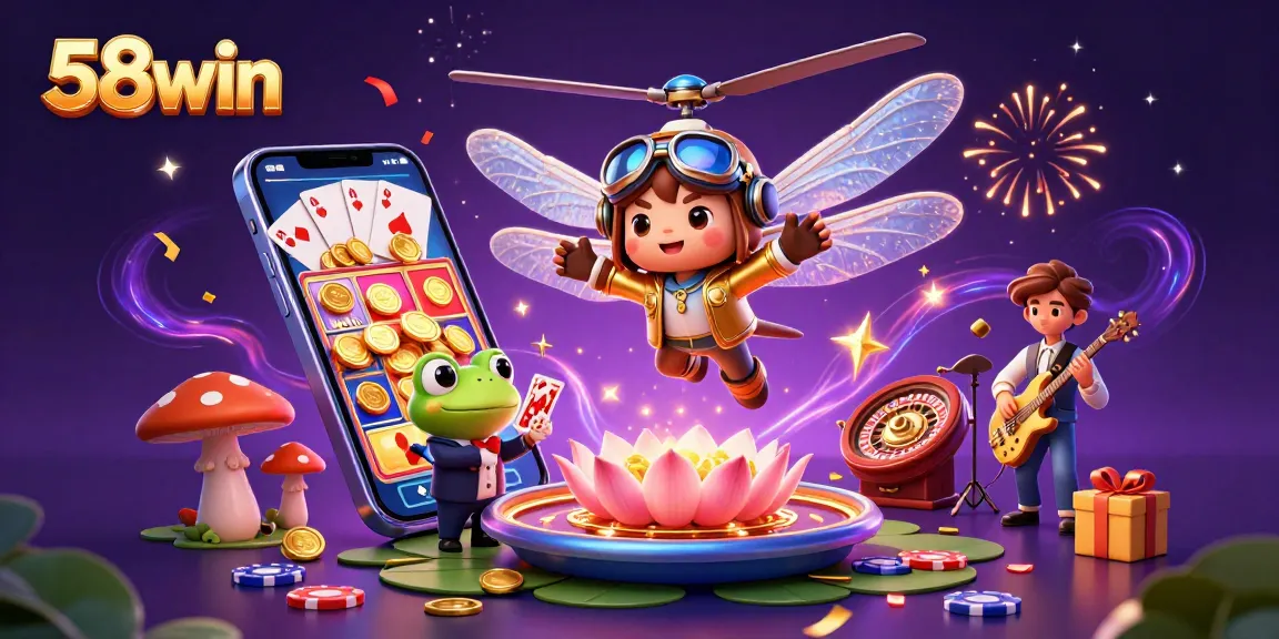Engage in thrilling gameplay at 58win with colorful slot machines and exciting casino action.