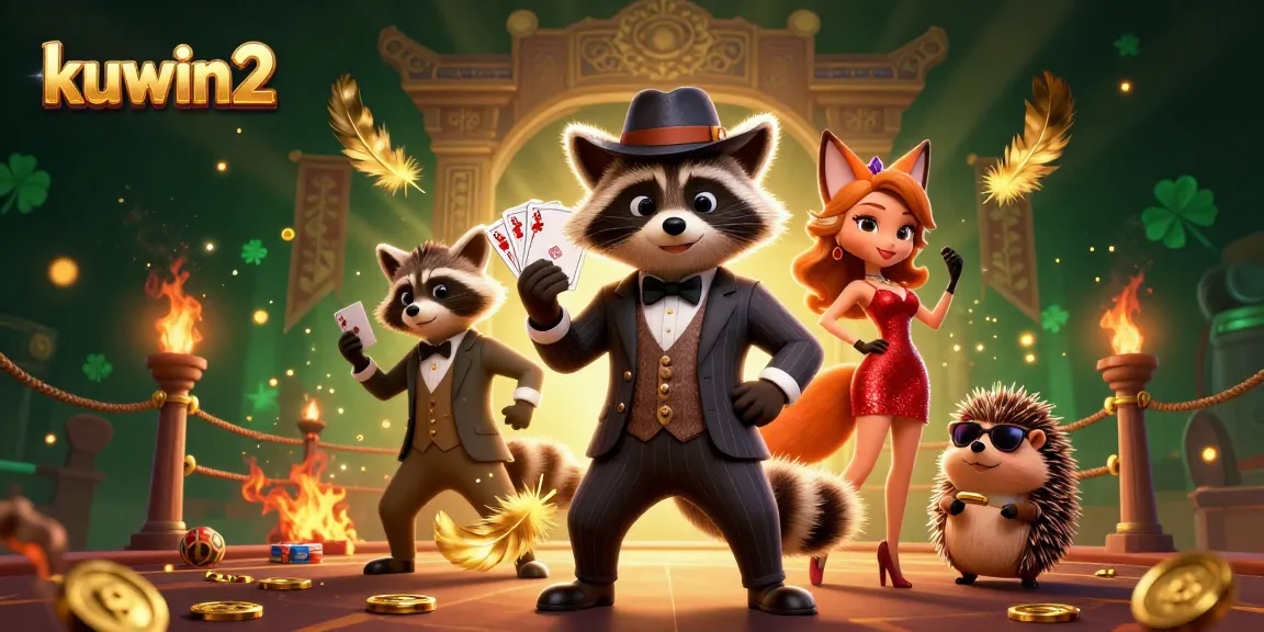 Experience thrilling gameplay at kuwin2 with an exciting casino illustration featuring vibrant characters and elements.