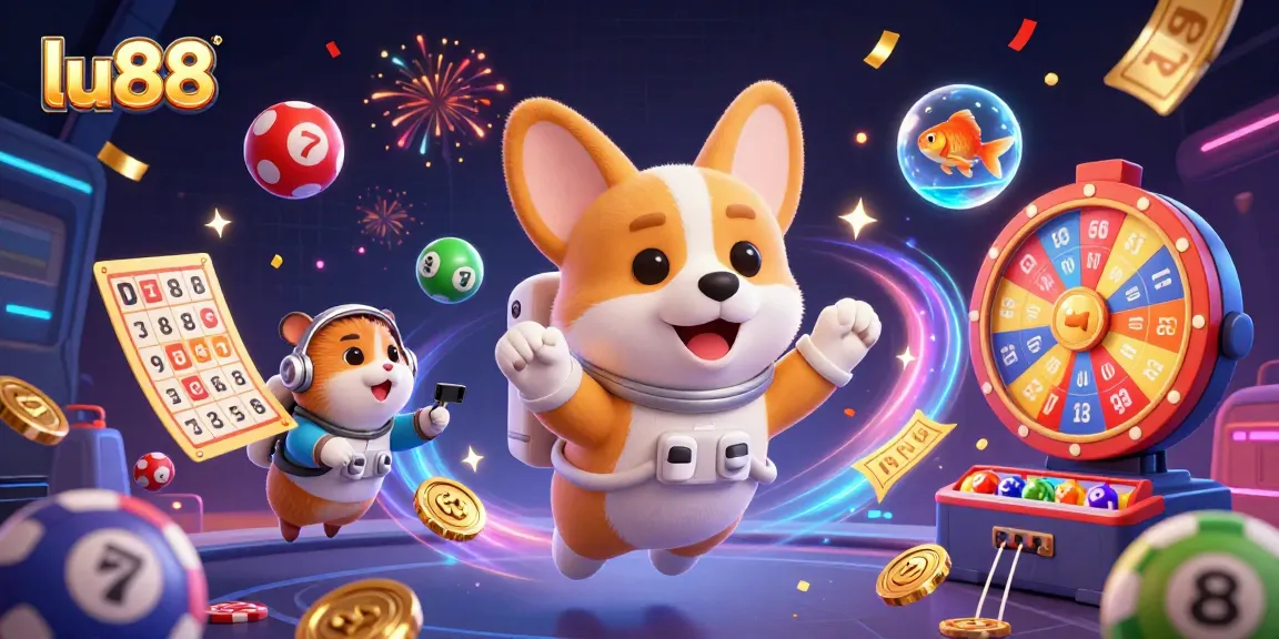 Experience fun and excitement with lu88 while exploring a vibrant zero-gravity casino scene full of surprises.