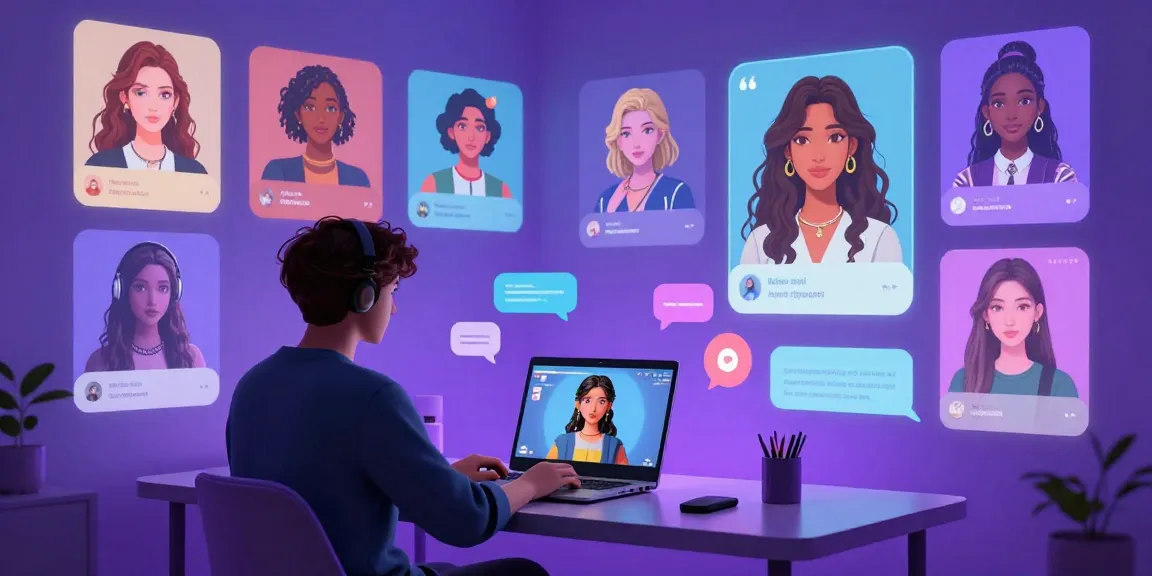 Engaging with NSFW character AI chat companions in a vibrant digital environment, showcasing diverse AI personalities.