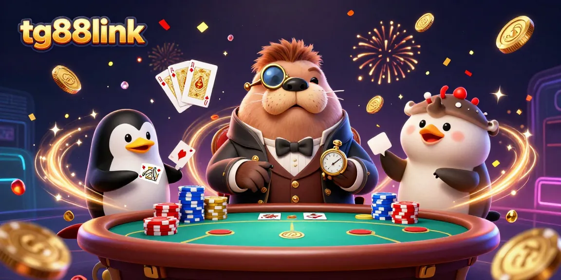 Engage in thrilling gameplay at tg88link with this lively underwater poker scene.