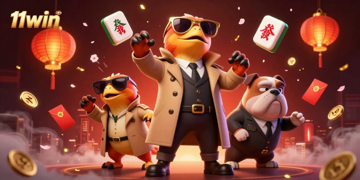 Engage with the innovative 11win gaming experience featuring playful raptors in a casino setting.