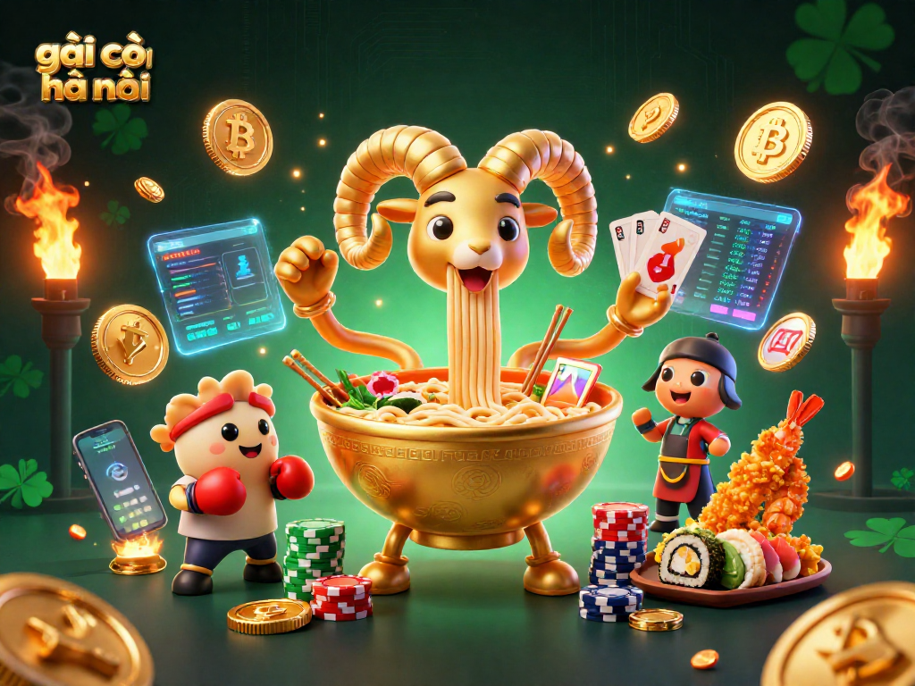 Experience dynamic gaming excitement with gái gọi hà nội through this vibrant and engaging illustration.
