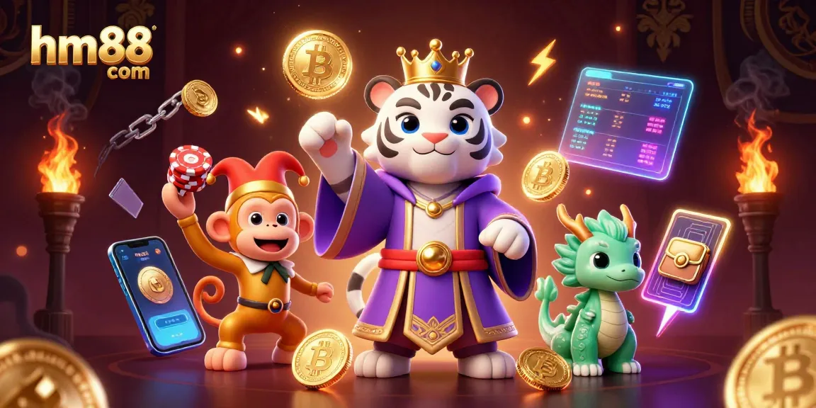 Engage with thrilling games at hm88 com featuring vibrant characters and casino elements.