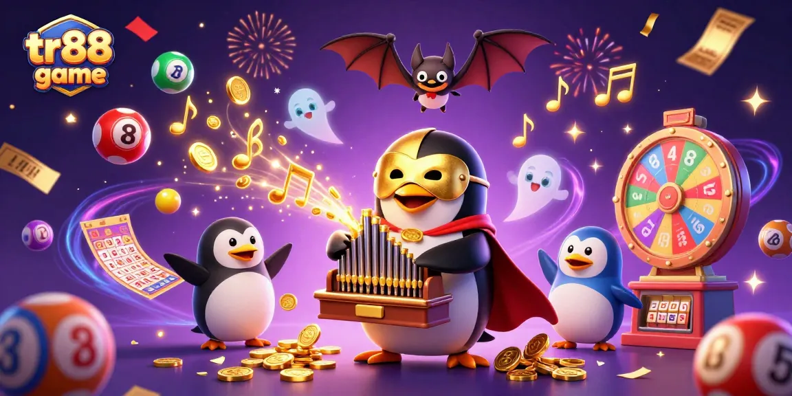 Experience thrilling wins at tr88 game with a spectacular casino scene featuring dynamic gaming elements.