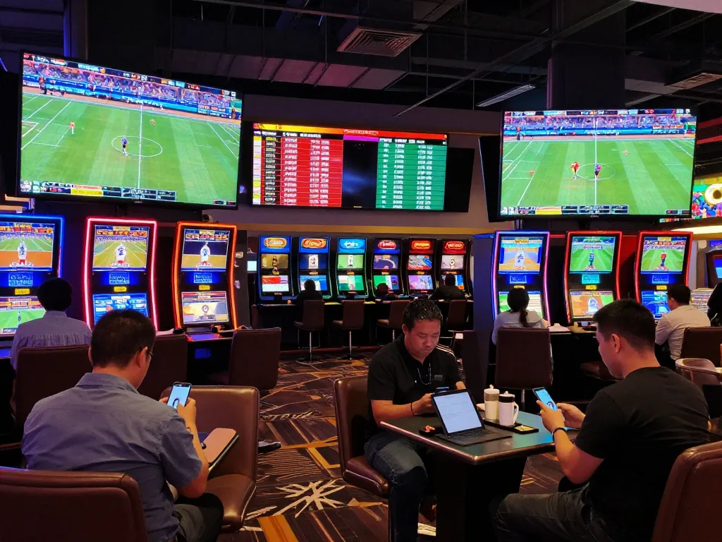 Sports betting excitement at keonhacai 88 with fans cheering for live odds updates