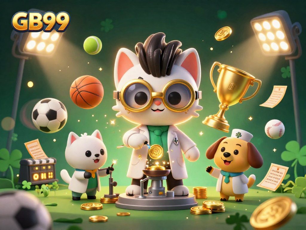 Witness GB99's thrilling betting action in a colorful 3D casino scene with dynamic game elements.