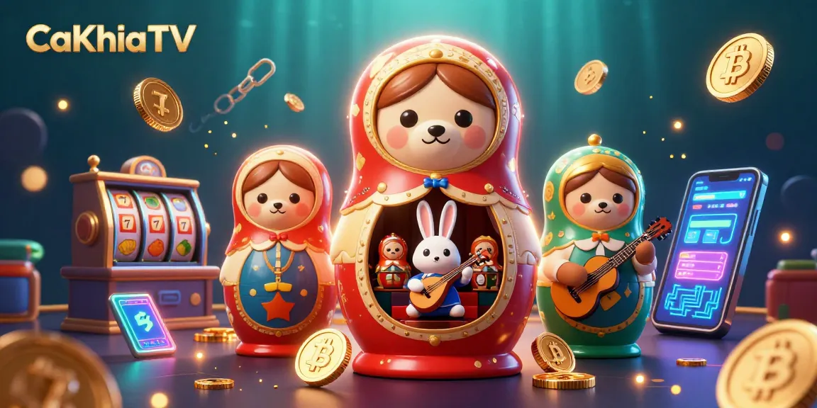 Join CaKhiaTV for an immersive casino experience with colorful 3D characters and dynamic gaming elements.