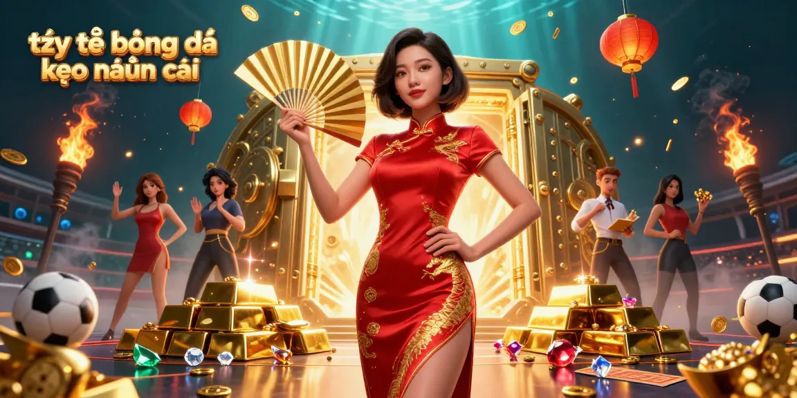 Engaging scene showcasing tỷ lệ bóng đá kèo nhà cái with vibrant characters and sports betting elements.