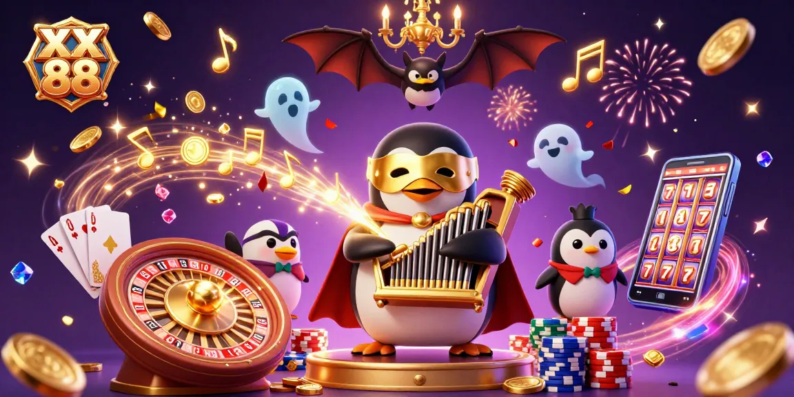 Experience thrilling gameplay at XX 88 with vibrant casino elements and golden rewards!